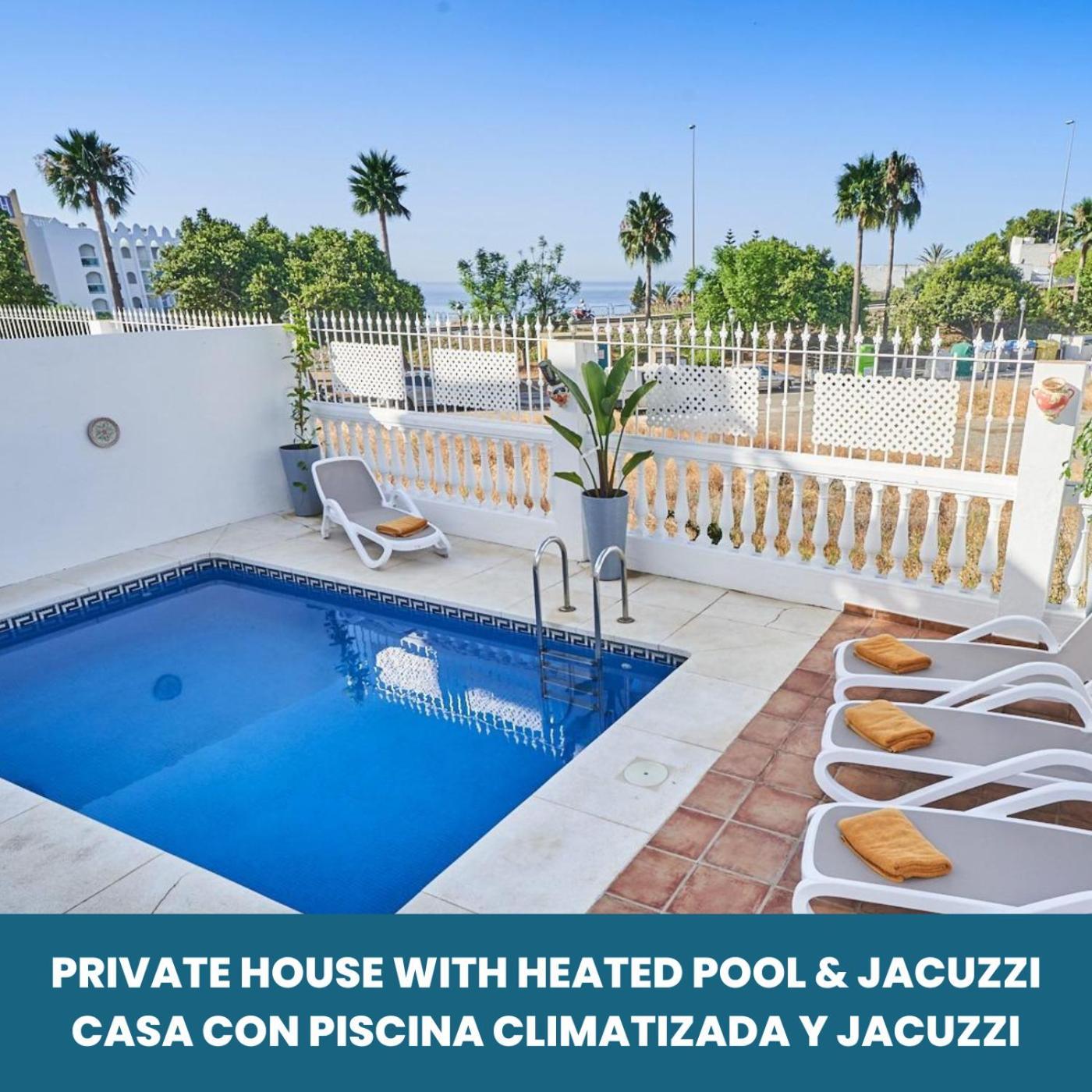 Villa Pura - Private Jacuzzi & Heated Pool Nerja Exterior foto